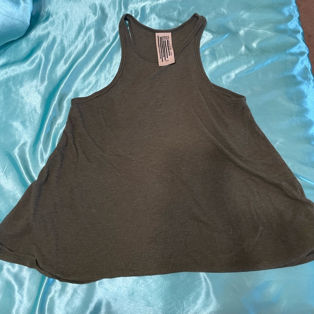 Free people green cami top